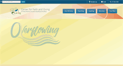 Desktop Screenshot of centerforfaithandgiving.org